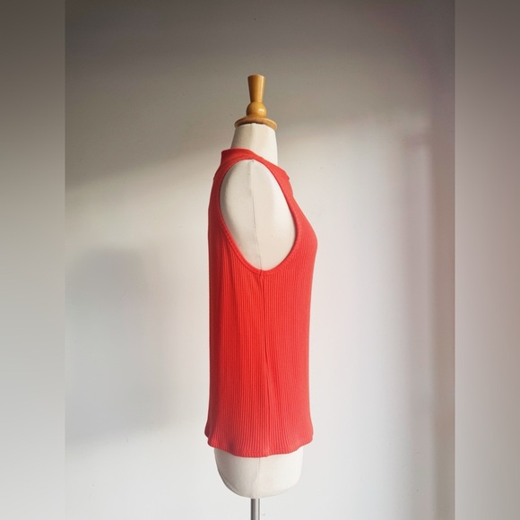 NWT J. CREW Women's Red Ribbed Bateau Tank Size XXL - Picture 2 of 4